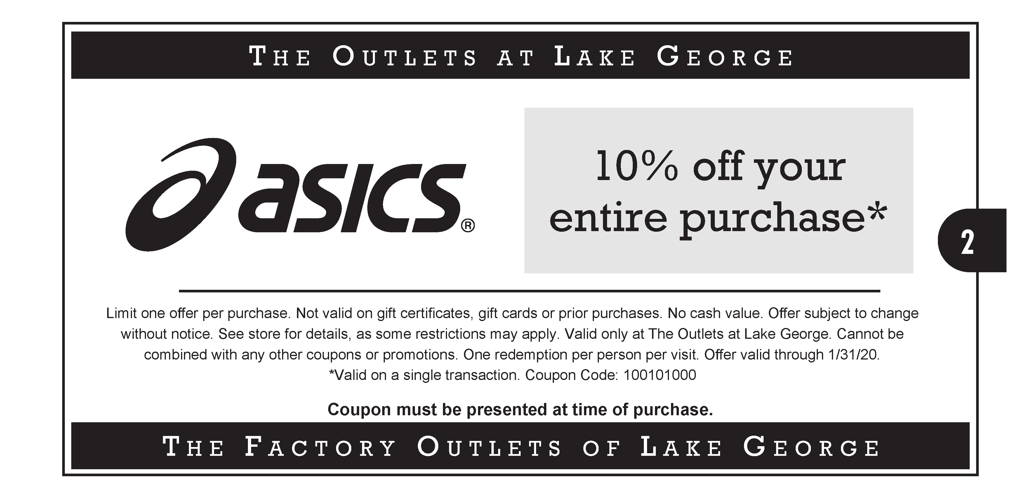 asics outlet in store coupon 