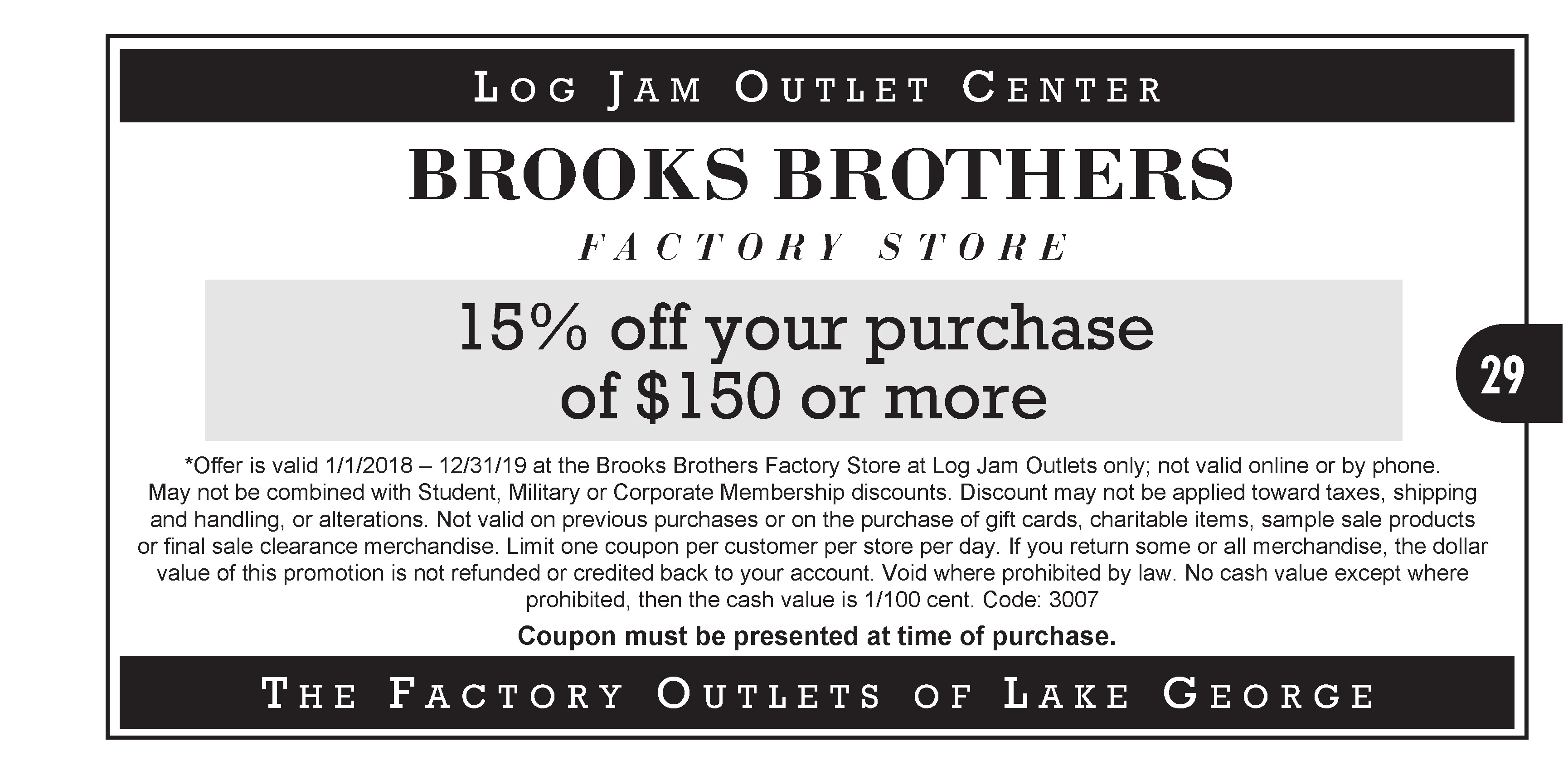 logjam lake george coupons